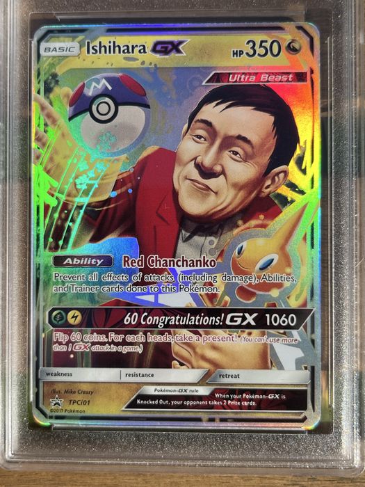 3 Pokemon Cards:Shining Charizard,Chansey & Ishihara