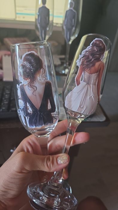 ~Персонализирани Чаши за Моминско парти, Сватба, Бал, Кумуве, Шаферки°