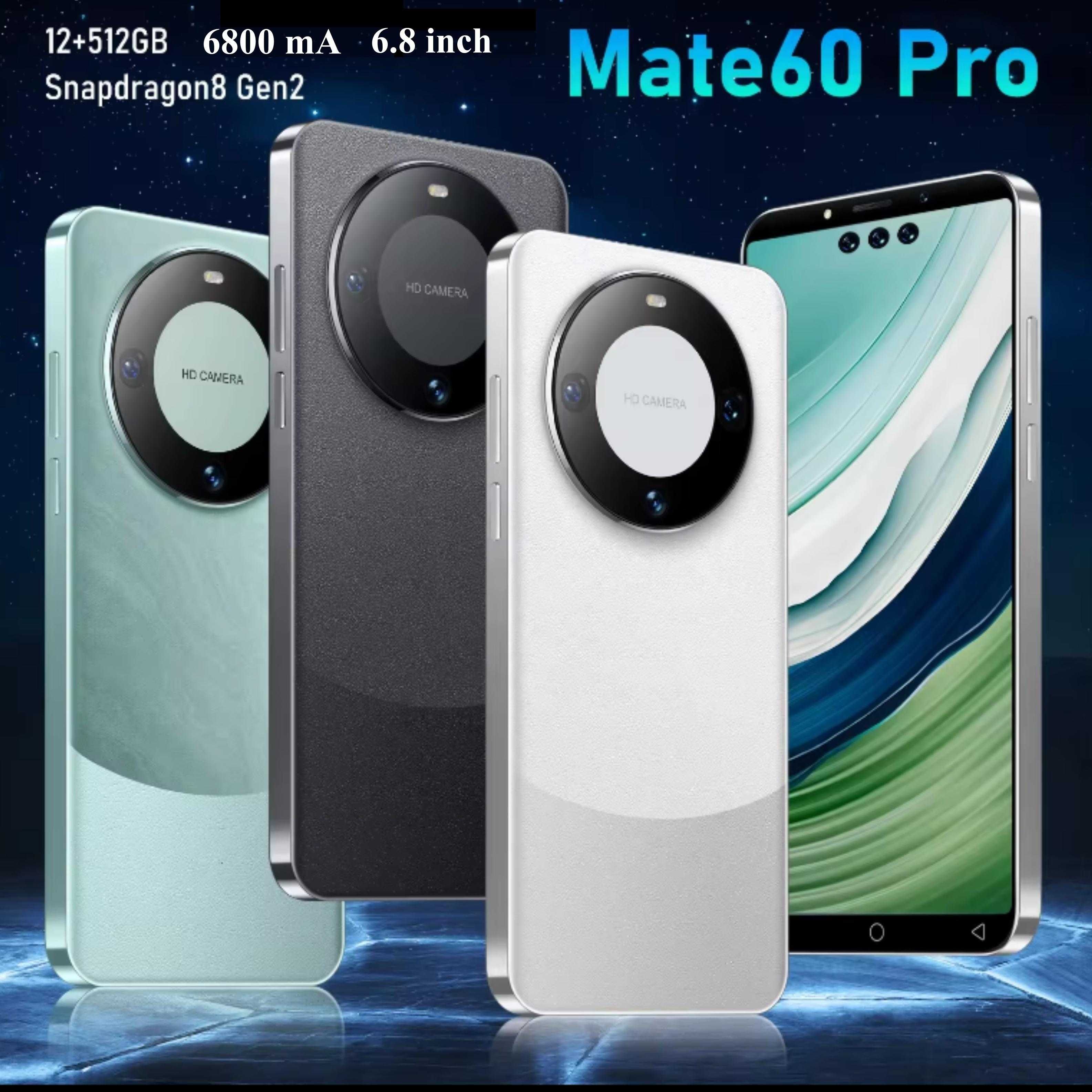 Mate60 Pro
6.8 inch, Android 13, 12GB+512GB, 48MP+108MP, 6800 mA, 5G