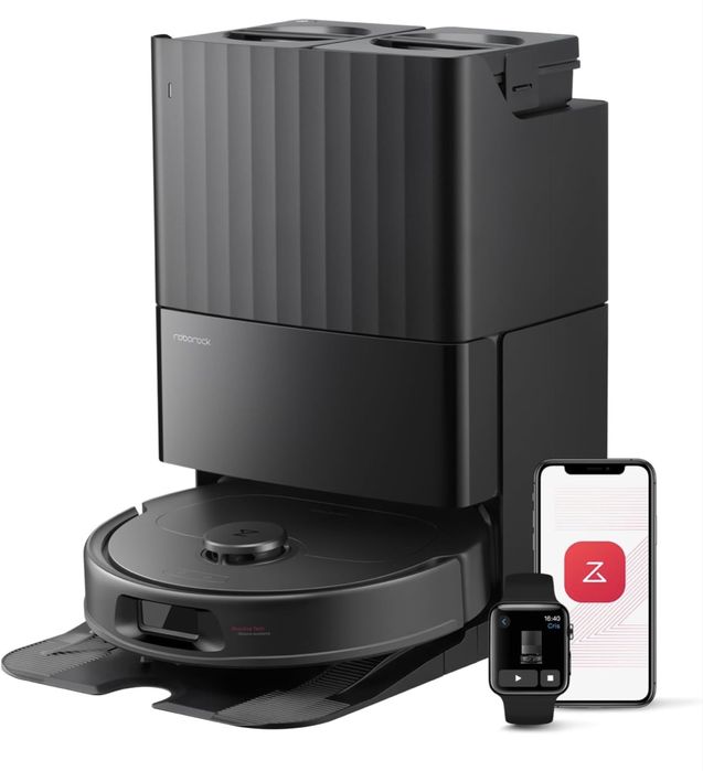 Aspirator Robot Roborock Qv 35S cu Mop Aspiratie 10.000 Pa Negru