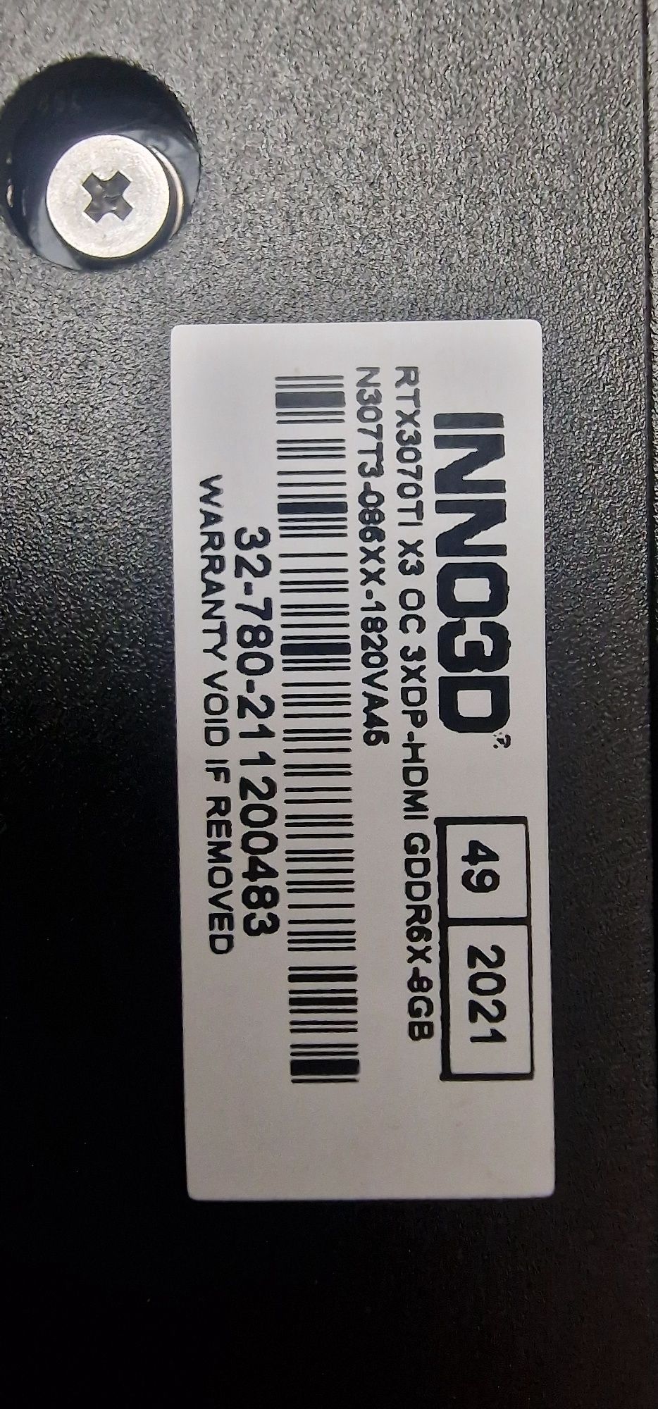 Продавам видео карта INNO3D  RTX 3070 TI БАРТЕР МОНИТОР