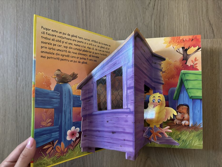 Set carti 3D Puisorul curios/Cei 3 Purcelusi