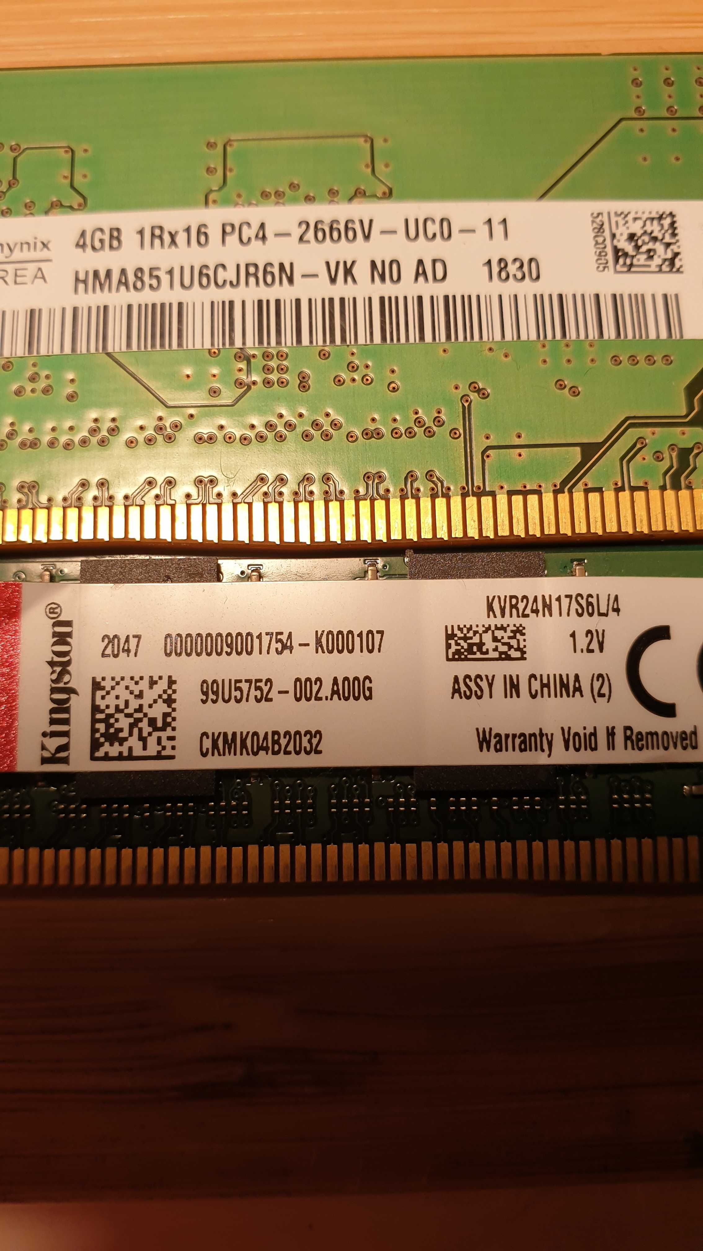 Kit 8gb DDR4 Ram desktop 2x4gb pc4
