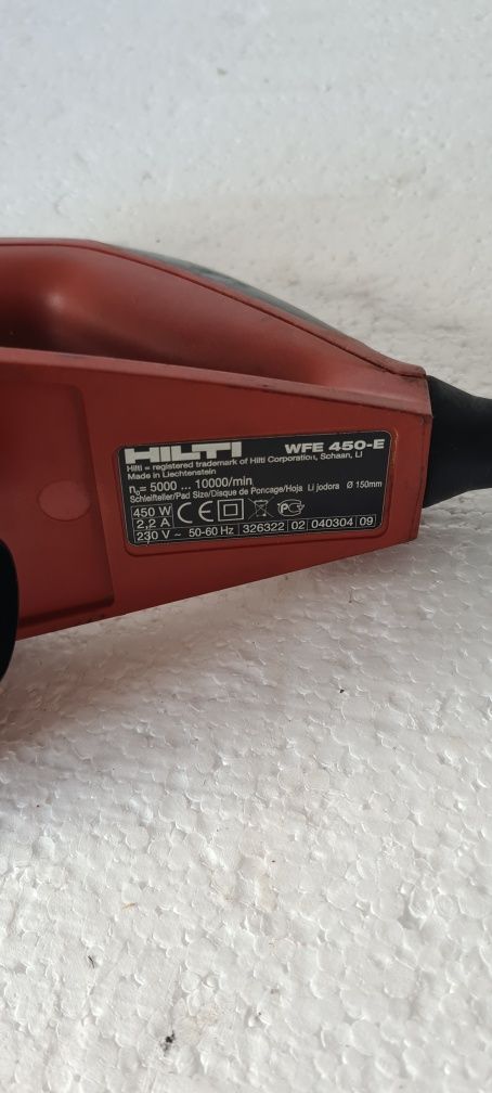 Slefuitor Hilti wfe 450-E defect