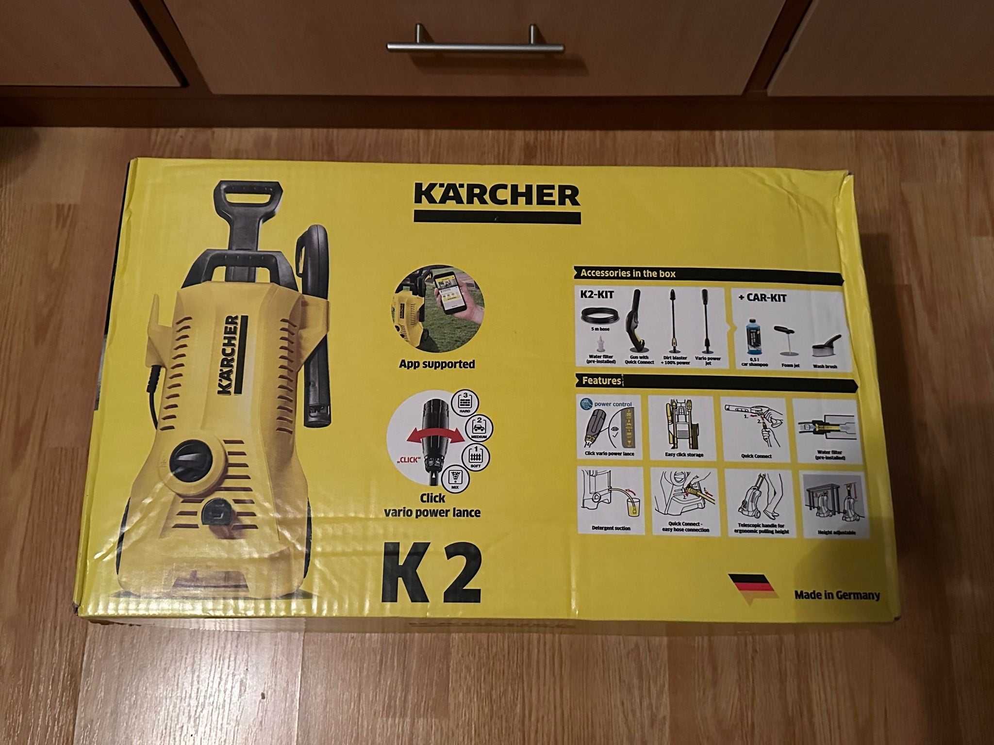 Karcher K2 Power Control + Car kit 1400W 110bar 360l/h