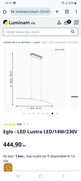 Lustre noi stil industial/led