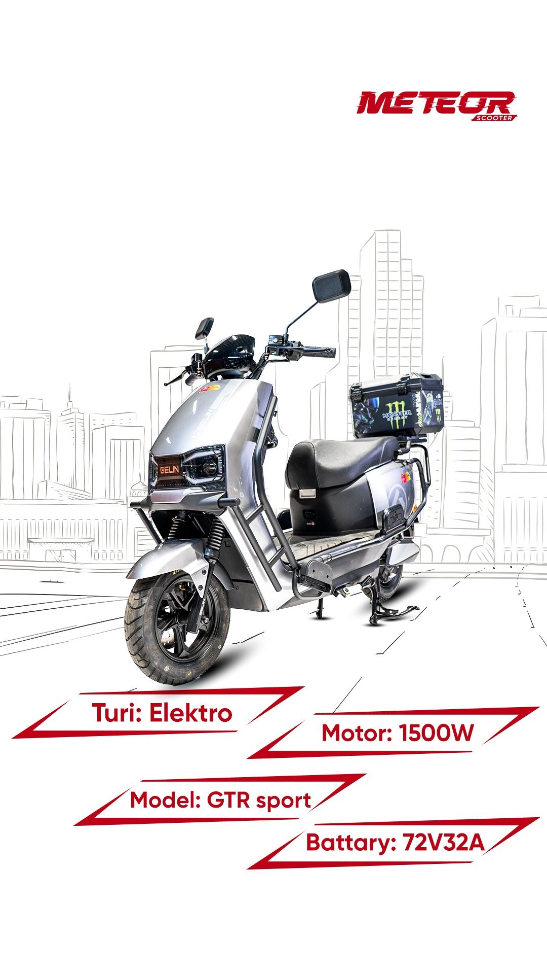Скутер larni "Meteor scooter" 1chi qoldan oling