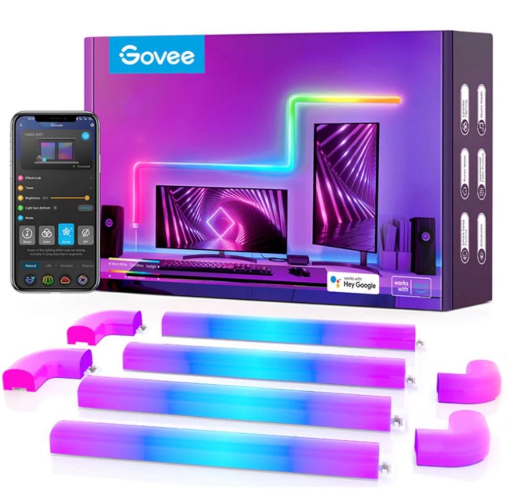 Смарт RGBIC Led лента Govee H6062 Glide wall Light smart