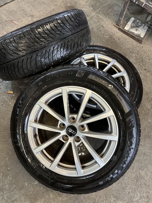 Jante AUDI cu cauciucuri iarna MICHELIN 5x112