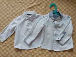 Lot 2 camasi albe bebe 86, 12-18 luni, Name it, Primark