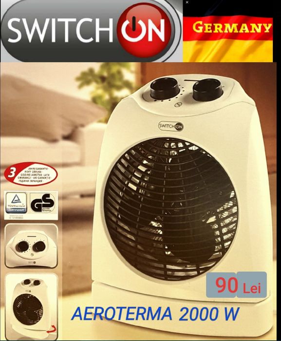 Aeroterme SWICHON 2000 W cu termostat NOI - 90 Lei