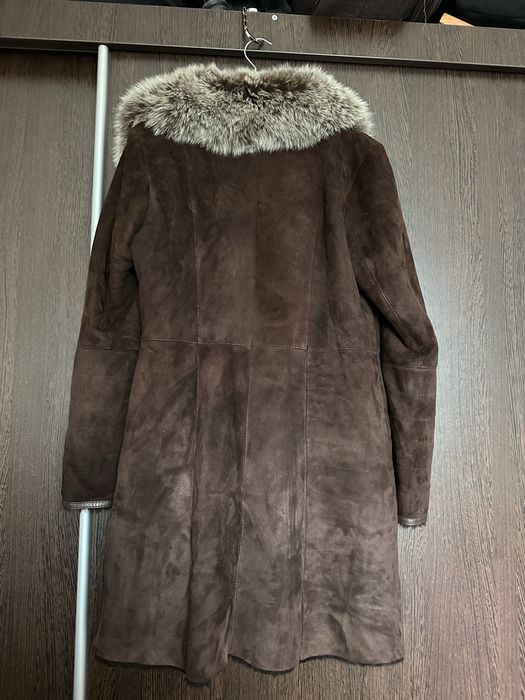 Cojoc blana naturala S-M guler de vulpe