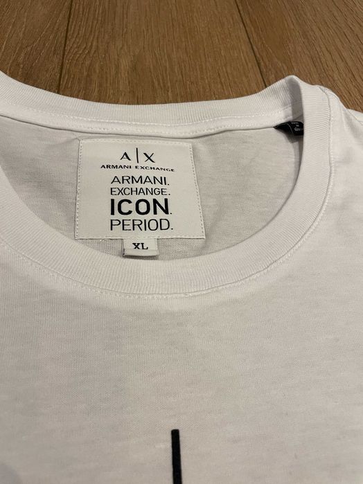 Оригинална тениска ARMANI EXCHANGE бяла, размер: XL