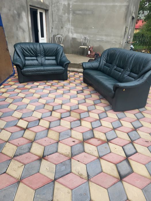 Set canapele din piele 2 locuri si 3 locuri