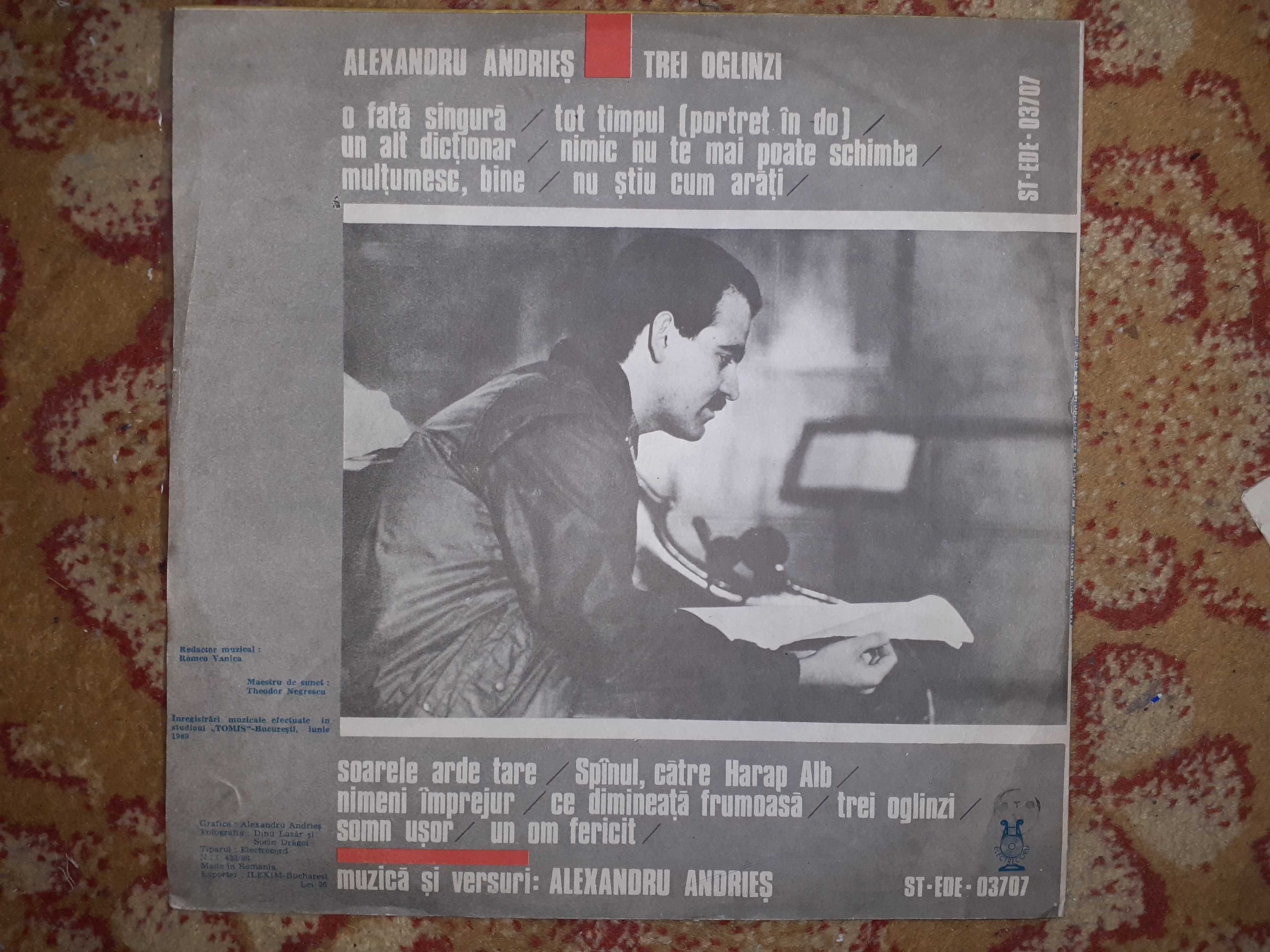 Vinil Alexandru Andries "Trei Oglinzi" 1990