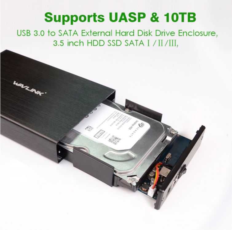 USB бокс для большого HDD (3.5") - комплект - доставка - USB 3.0