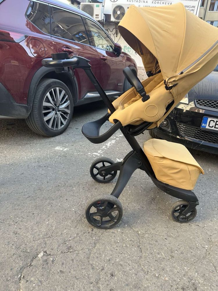 Stokke Xplory X + кош за новородено