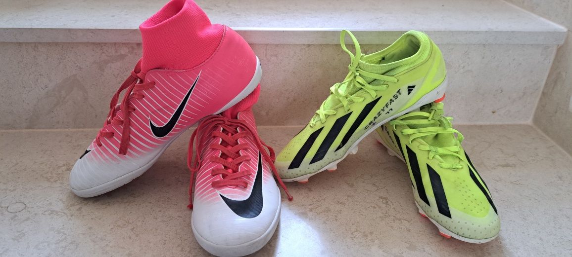 Футболни обувки nike, adidas
