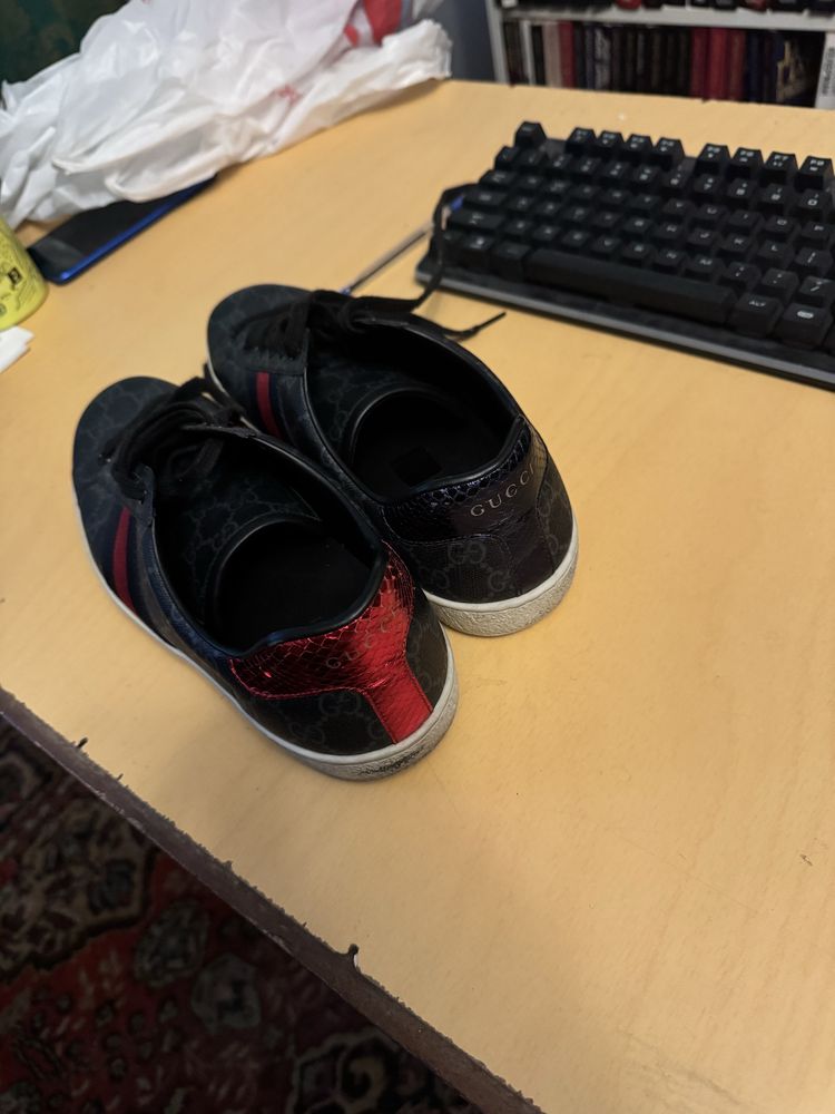 Gucci Ace GG supreme black/grey