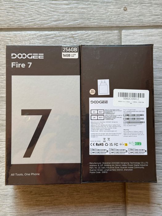 Doogee Fire 7 5G, Ai, model 2025, 16Gb ram, 256Gb rom - sigilat