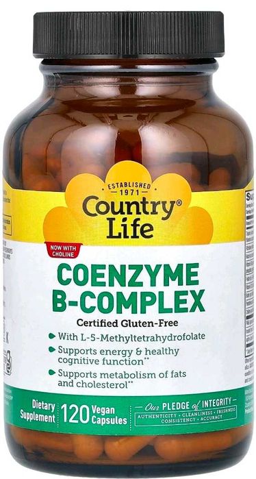 Country life coenzyme b complex. Комплекс коэнзимов группа б - 120 кап