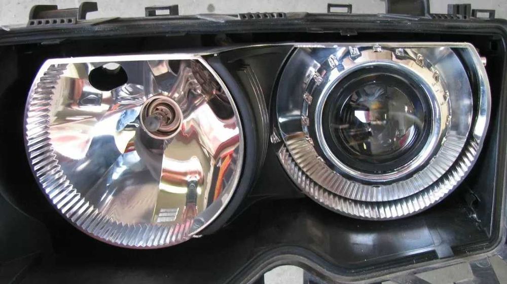 Биксенон лупи за вграждане за BMW E46 с фабричен дизайн - ретрофит