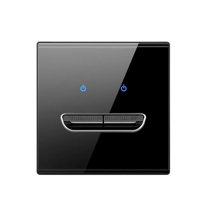 Intrerupatoare cap scara, design modern, functie de revenire,alb/negru