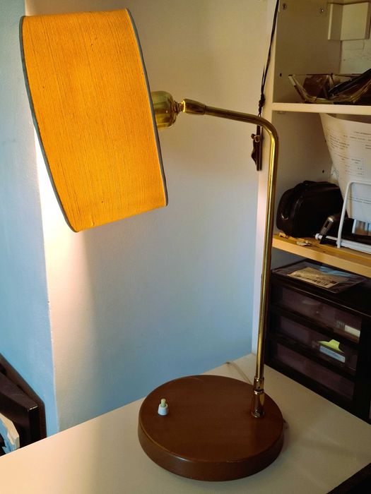 Lampa veioza Elvetia pt birou Frits Muller Temde Leuchten anii 60