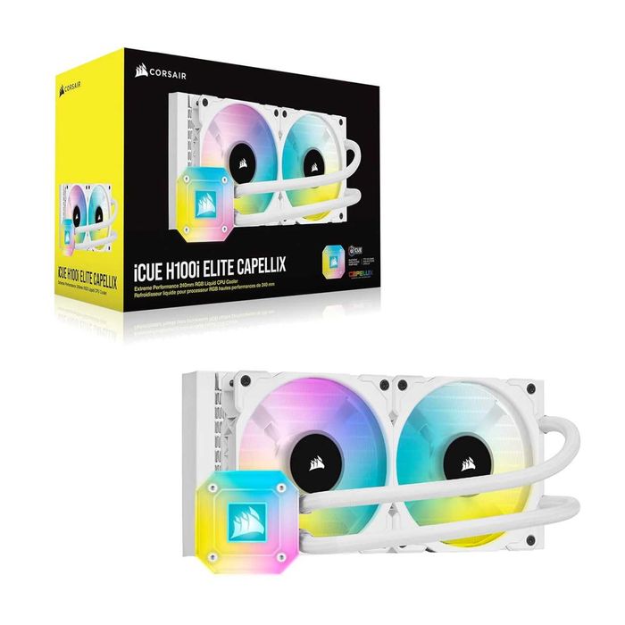 !Жид.охлажд. Corsair iCUE H100i ELITE CAPELLIX White 240mm |Цена с НДС