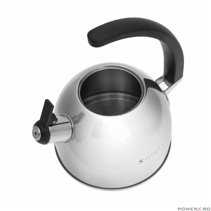 Fierbător tradițional fabricat din inox, ceainic 2.6 litri, 19-23