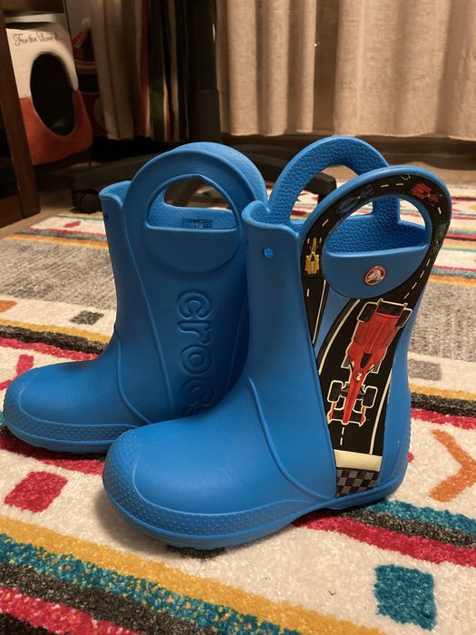 Cizme de cauciuc Crocs marime J2 (20-21 cm interior) ca noi