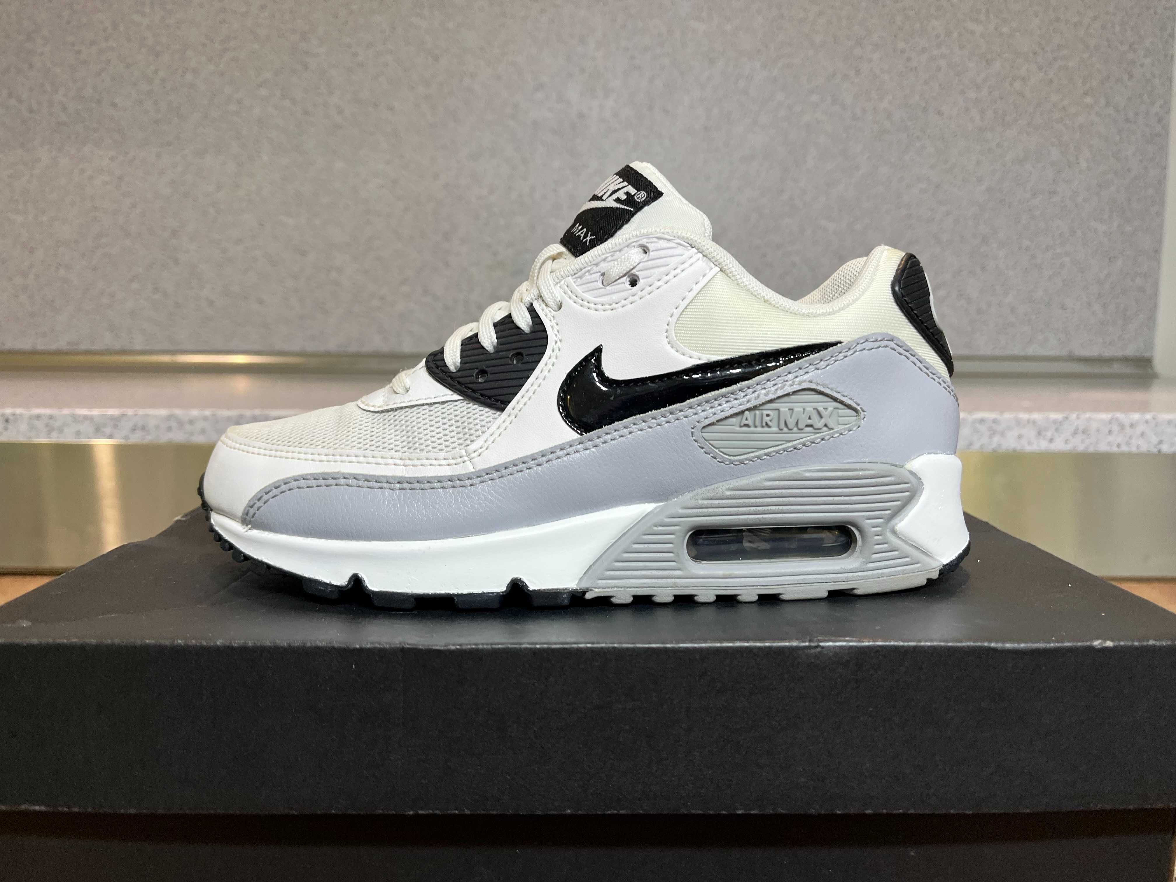 ОРИГИНАЛНИ *** Nike Air Max 90 Essential White/Black-Wolf Grey