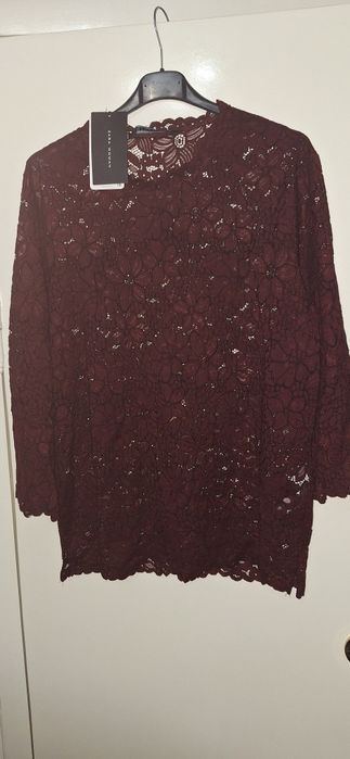 Bluza dantela Zara,noua,eticheta,M