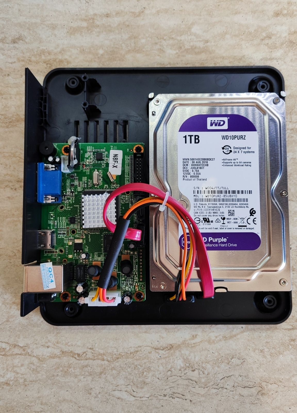 8 канален NVR - Network Video Recorder + WD HDD 1 TB, Видео наблюдение