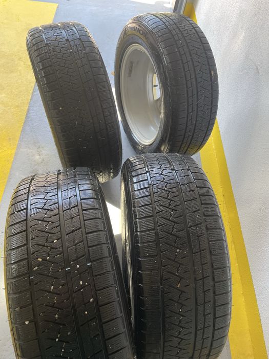 Jante originale 255/55/18 mercedes ml 350 ,cauciucuri stare f buna m+s