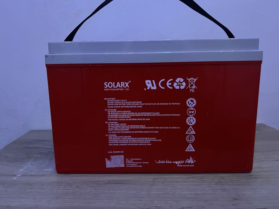 Vand 2x bateri 12/120Ah xunzel aporape noi plus manual de instructiuni