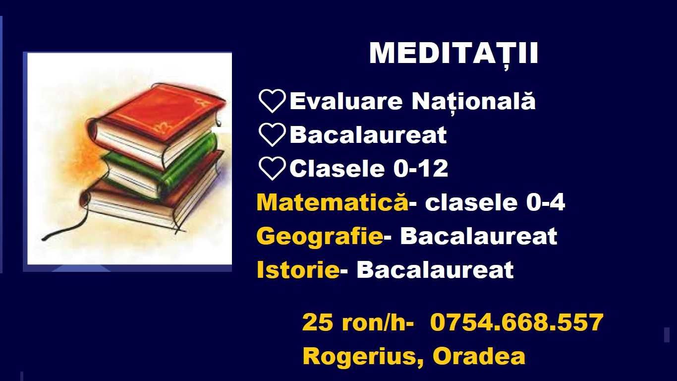 Meditații Limba și Lit Română/Istorie/Geografie(online+domiciliu)