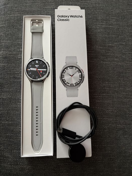 Samsung Galaxy Watch 6 Classic, 47mm, BT, Silver Garantie