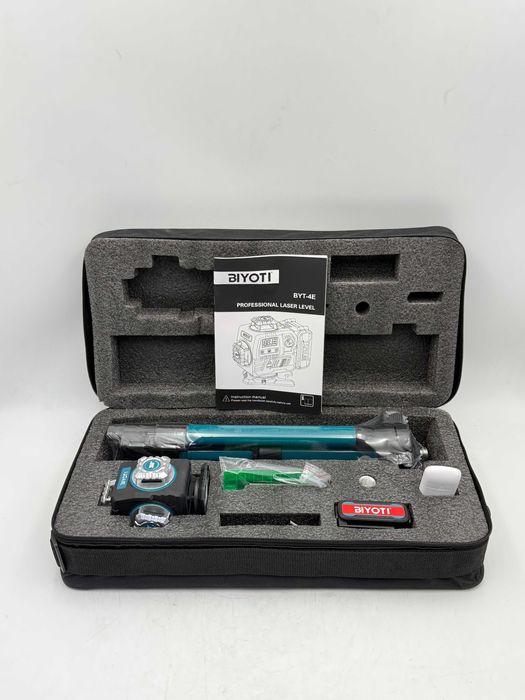 Лазерный уровень BIYOTI BYT-4E (4D, 16 линий, зелёный луч)