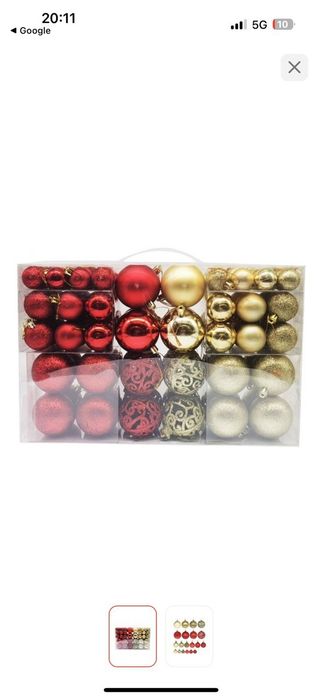 Набор игрушек на ёлку