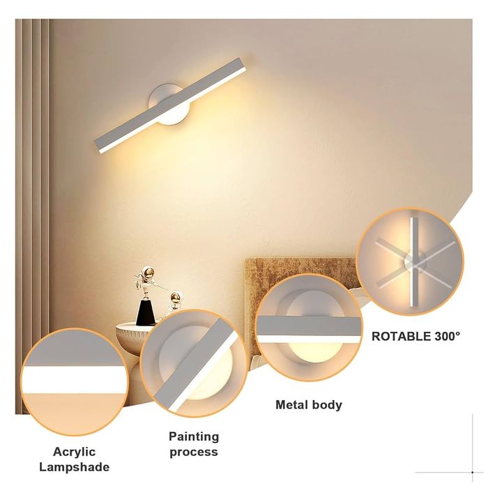 Aplica de Perete LED Modernă Reserve 12W, 3000K
