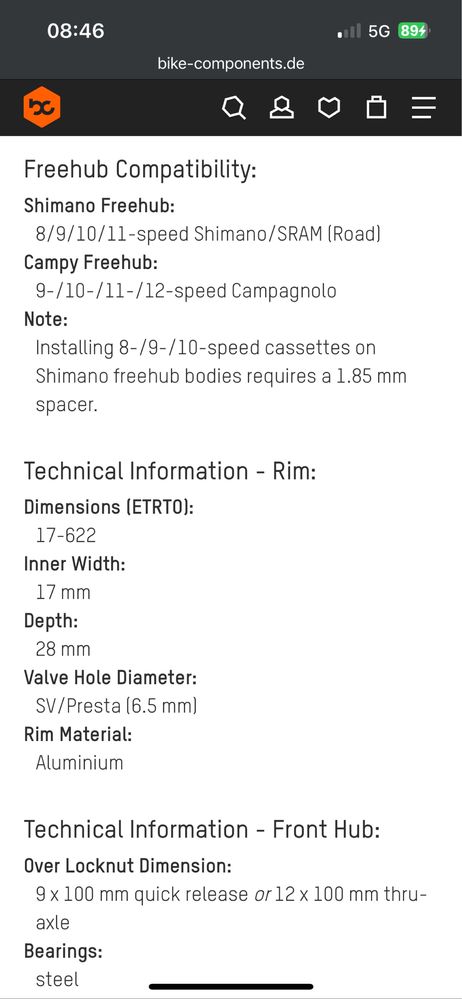 Roti cursiera disc aluminiu campa zonda