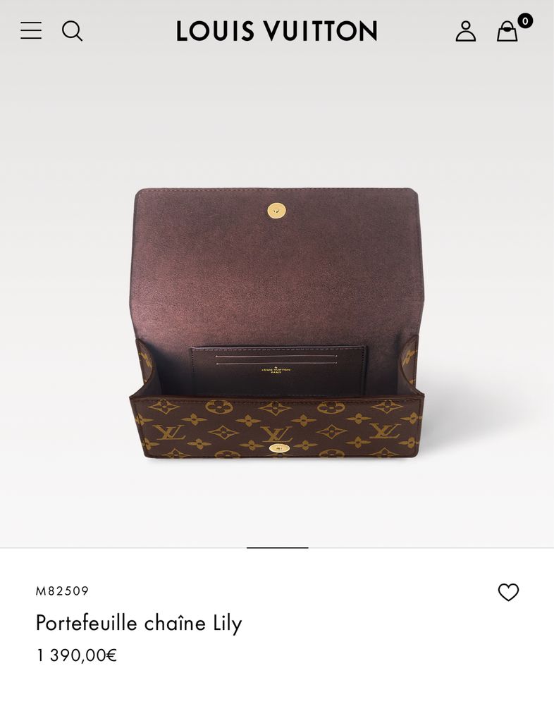 Louis Vuitton Lily wallet on chain
