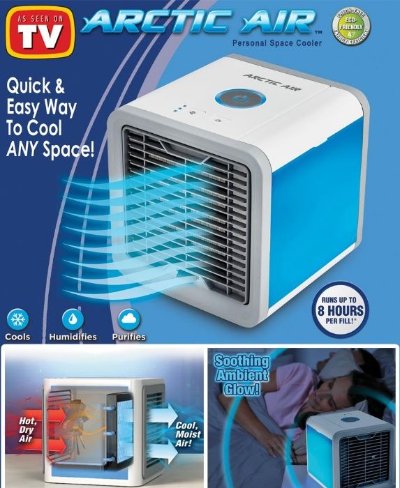 НОВ ТВ ХИТ мини климатик пречиствател овлажнител на въздуха air cooler
