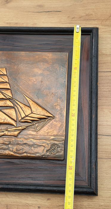 Tablou nava  din cupru