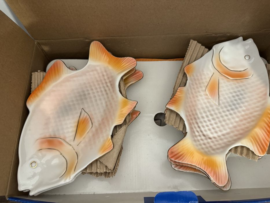 Set ceramica servit peste