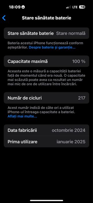 Iphone 16 schimb cu 16 pro doar nou nefolosit