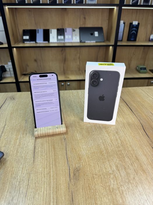 Apple Iphone 16 256 gb Акб 100% black
