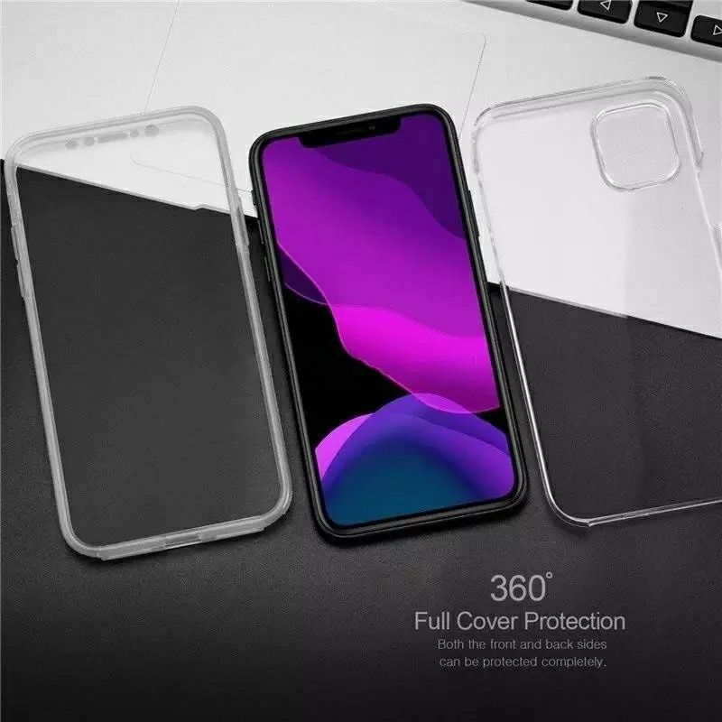 Силиконов 360° Градуса Кейс за Apple iPhone 13 Pro / 12 / 11 SE 2020