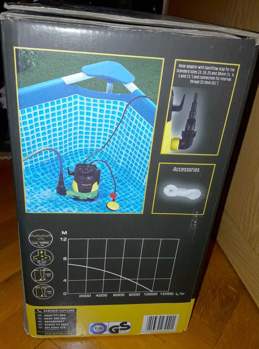 -22% Parkside нова потопяема помпа, 400W, 10м3/h, гаранция,дост.частСф